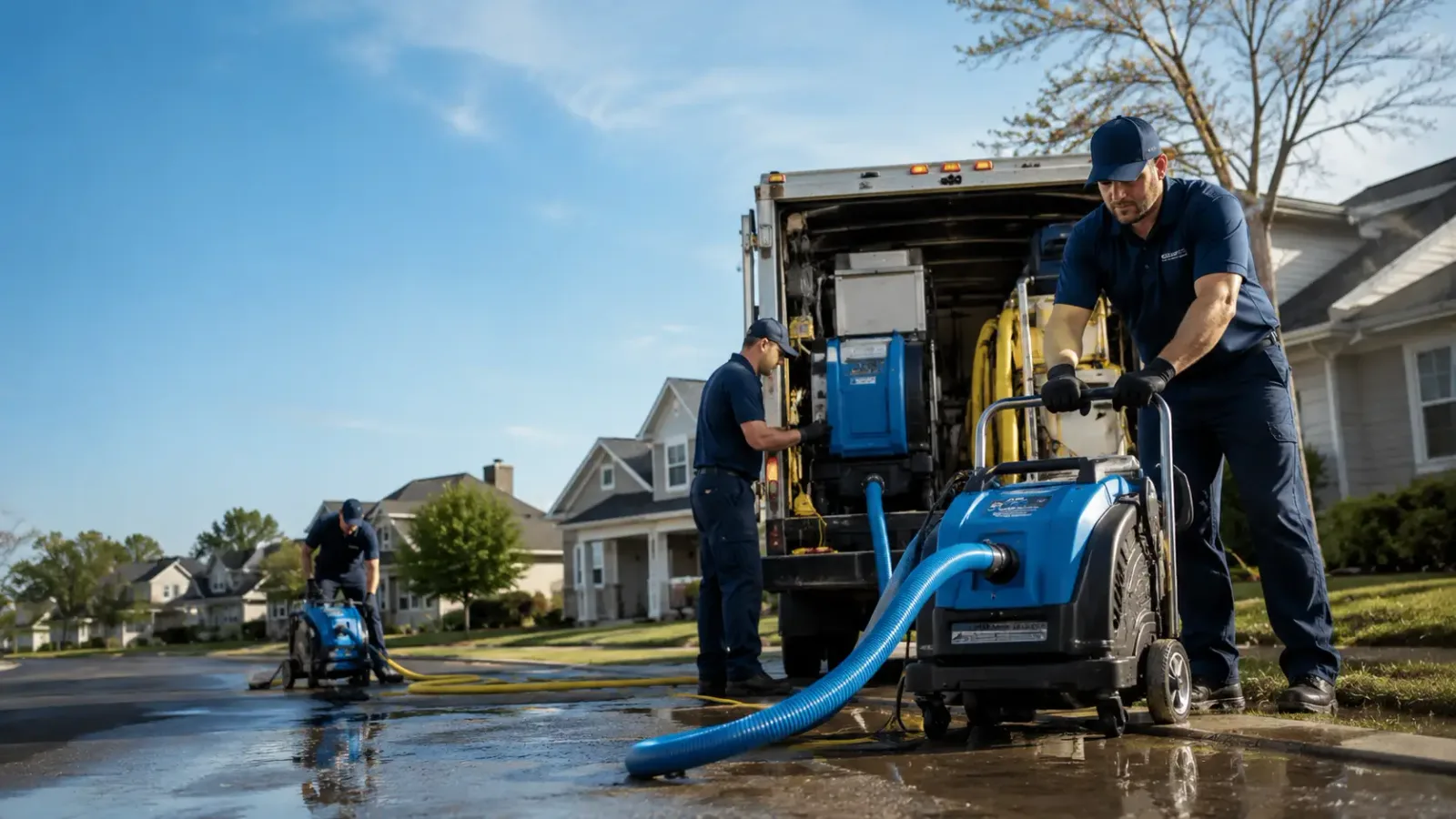 Flood Damage Cleanup in Marine, IL